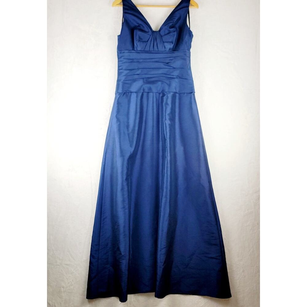 Watters Dress Women 10 Ball Gown Formal Sleeveless Blue